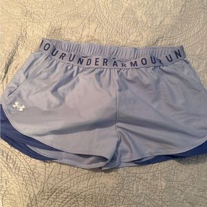Under Armour Women's Light Blue Athletic Shorts